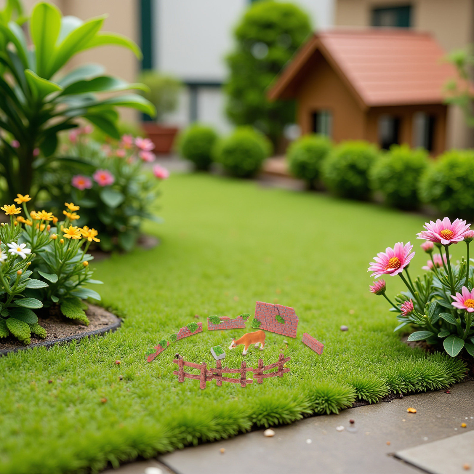 Bonsai Garden Landscape Design - 16 قطعة من أسوار الحدائق المصغرة،