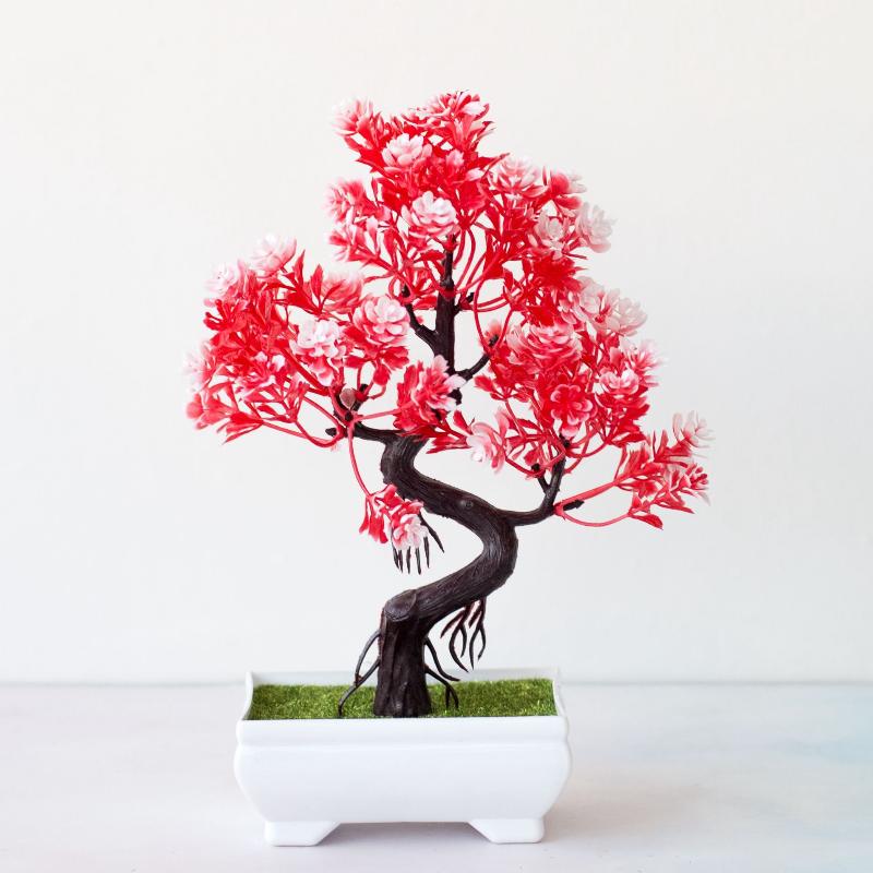Bonsai Tree Zen Garden - نبات بونساي صناعي صغير في وعاء،